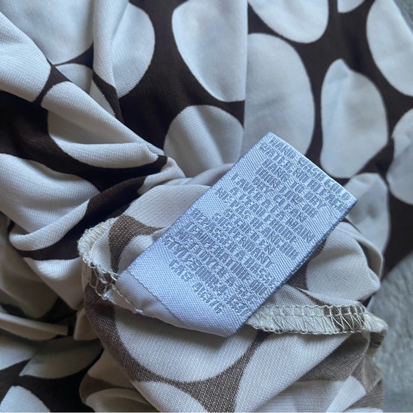 Y2k vintage Suzy cream & brown polka dot dress - Picture 2 of 12